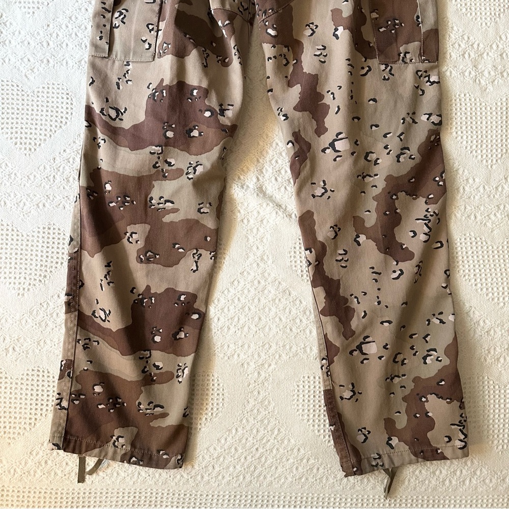Rothco BDU Military Pants Mens Small 31x30 Brown Chocolate Chip Desert Camo Adj - Picture 7 of 11